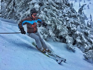Pete skiing at Whitefish Mountain Resort