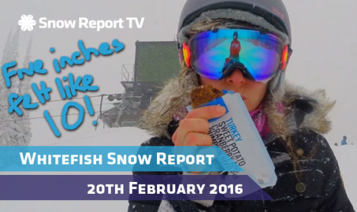 Whitefish Snow Report - 20th February 2016